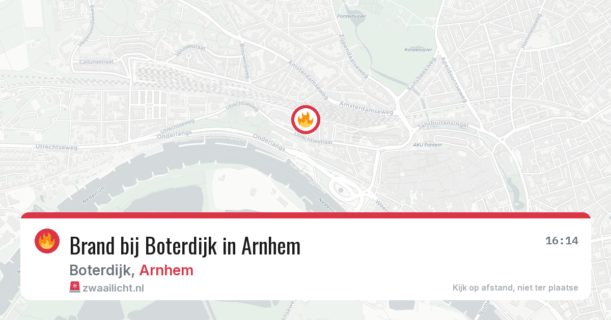 Brand bij Boterdijk in Arnhem — 11 jun 2026