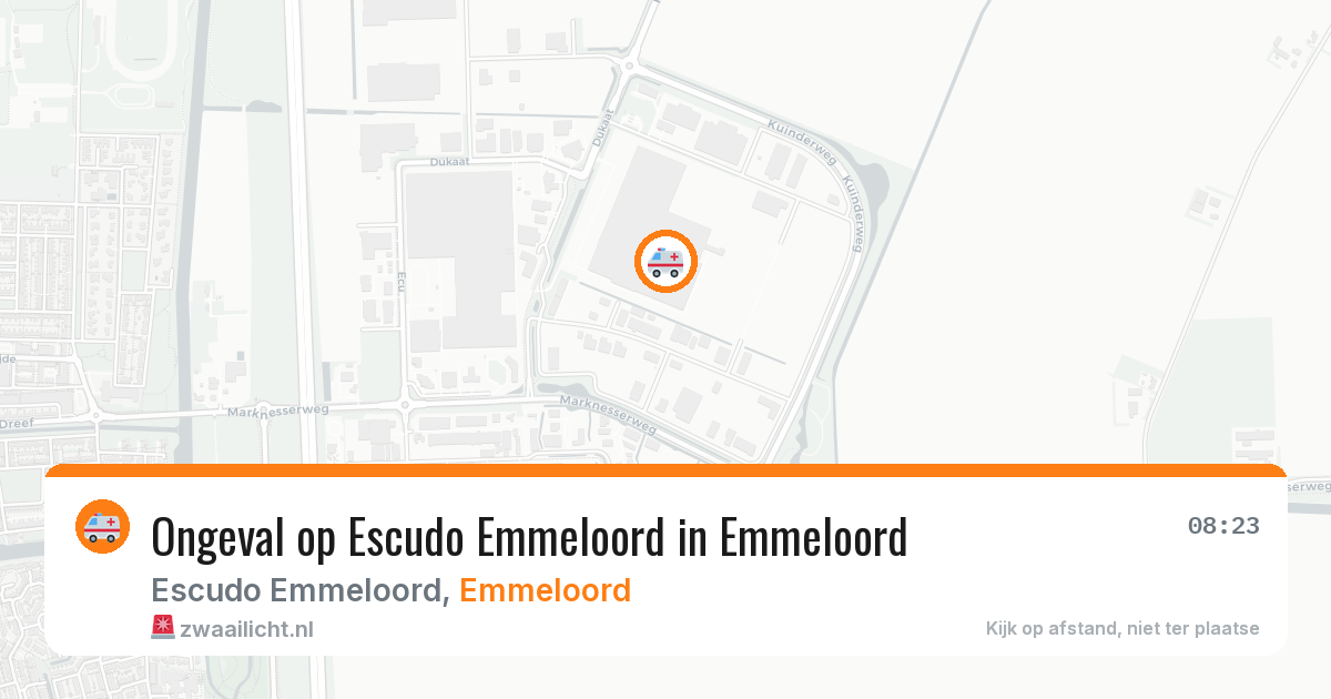 Ongeval op Escudo Emmeloord in Emmeloord — 25 mrt 2026