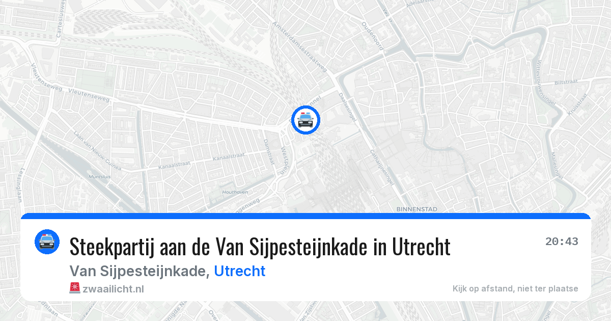 Steekpartij aan de Van Sijpesteijnkade in Utrecht — 21 mrt 2026