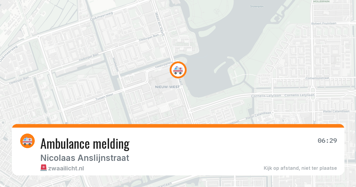 Ambulance melding — 6 mei 2026