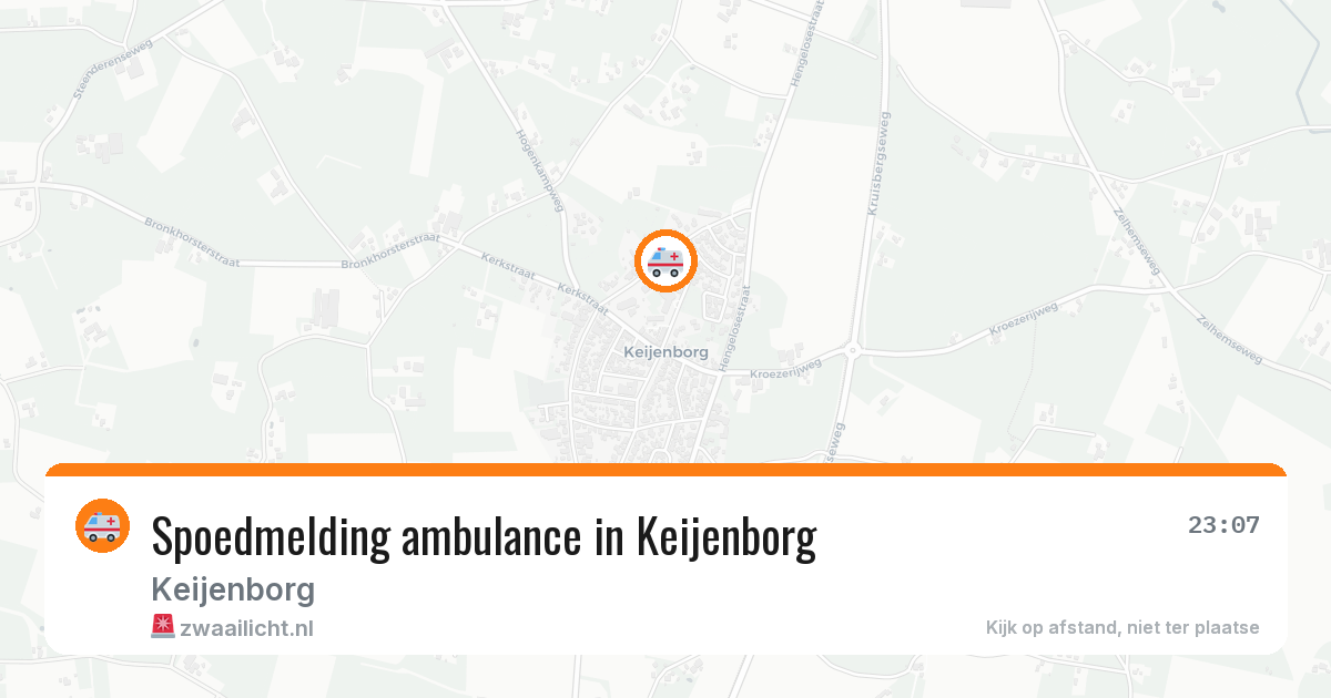 Spoedmelding ambulance in Keijenborg — 21 jul 2026