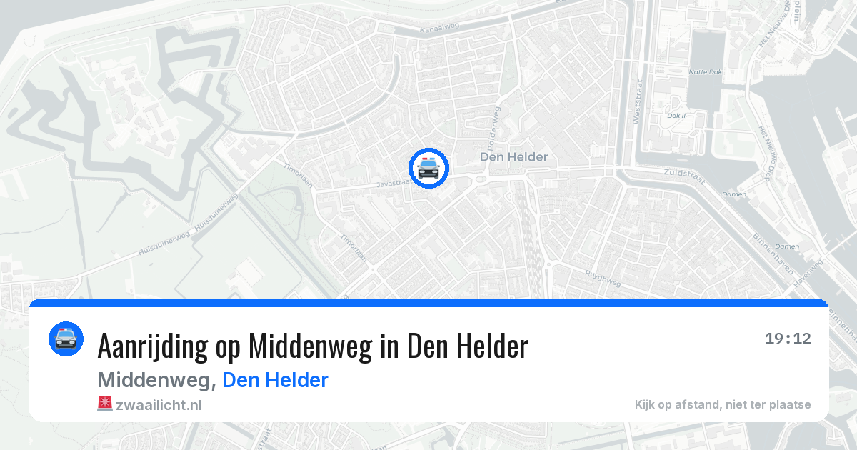 Aanrijding op Middenweg in Den Helder — 12 aug 2026