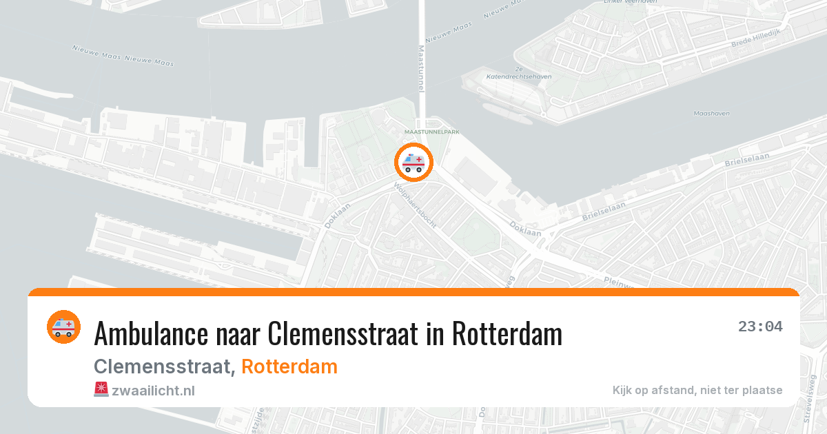 Ambulance naar Clemensstraat in Rotterdam — 28 jun 2026