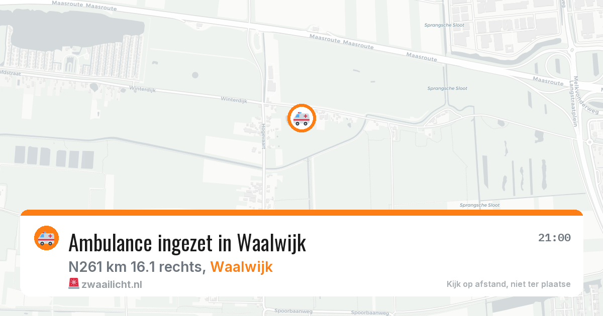 Ambulance ingezet in Waalwijk — 10 jun 2026