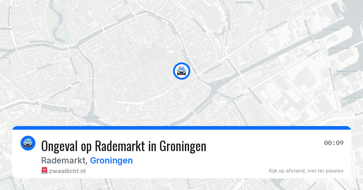 Ongeval op Rademarkt in Groningen — 29 jul 2026