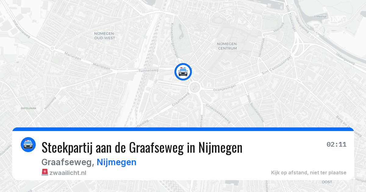 Steekpartij aan de Graafseweg in Nijmegen — 9 mei 2026