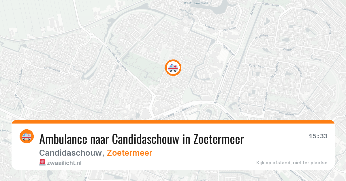 Ambulance naar Candidaschouw in Zoetermeer — 10 mei 2026