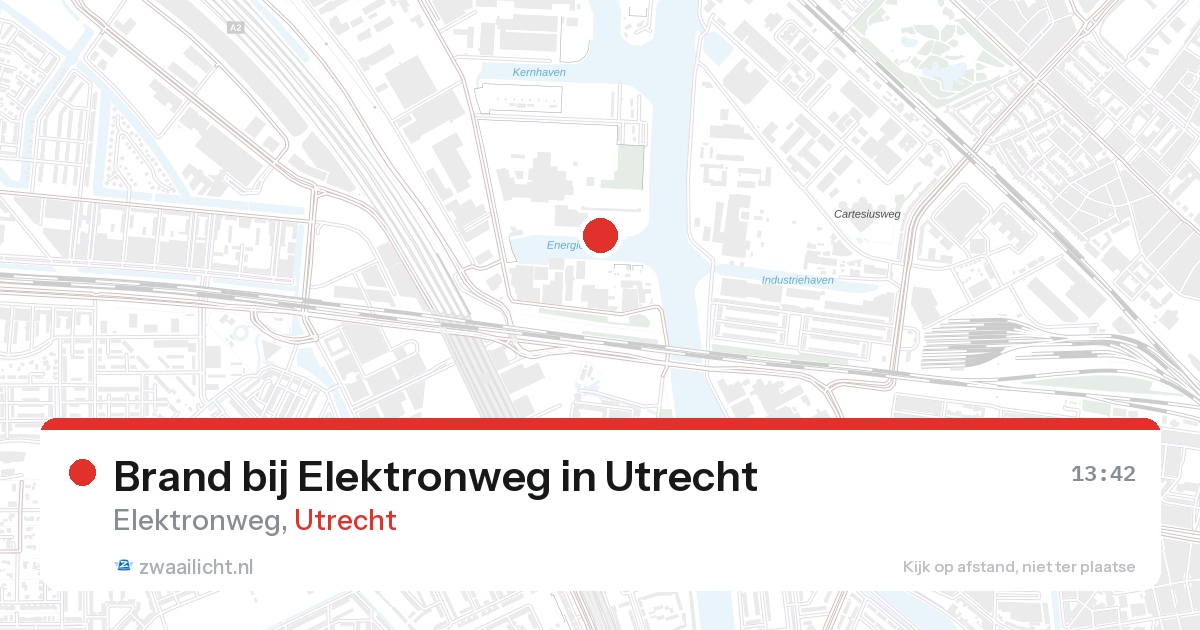 Brand bij Elektronweg in Utrecht — 27 aug 2026