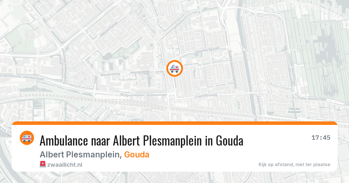 Ambulance naar Albert Plesmanplein in Gouda — 5 jun 2026