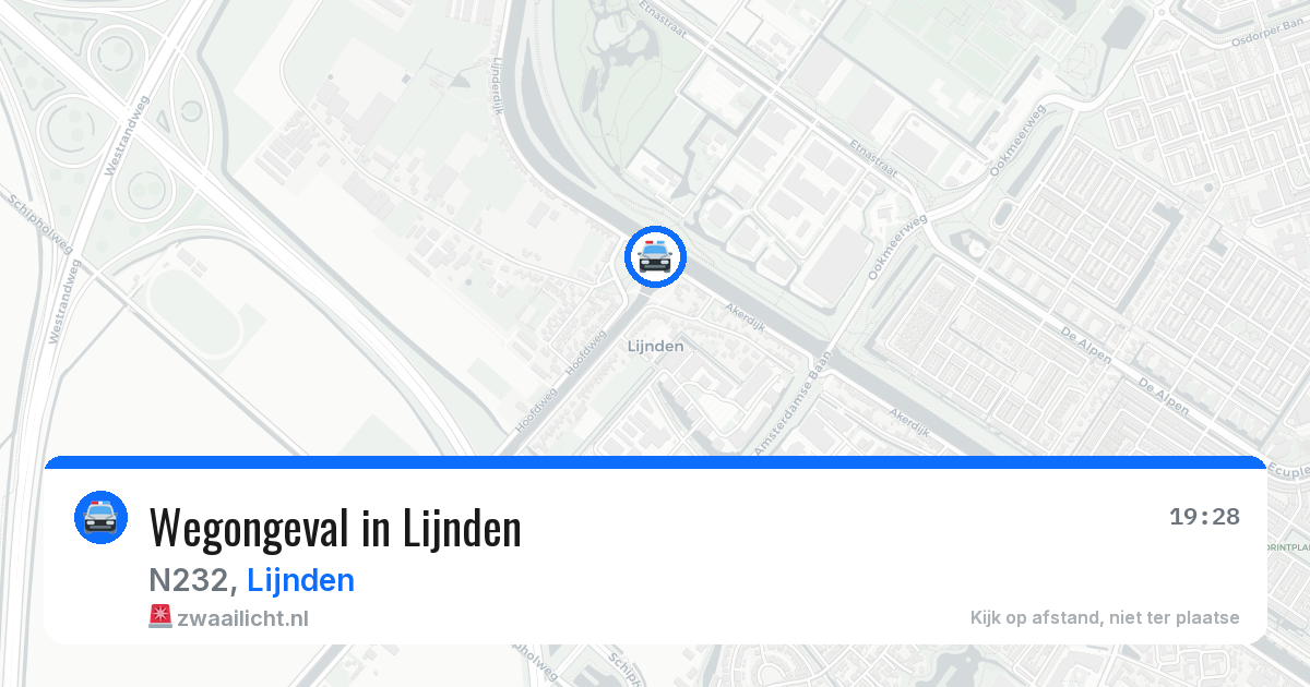 Wegongeval in Lijnden — 16 jun 2026