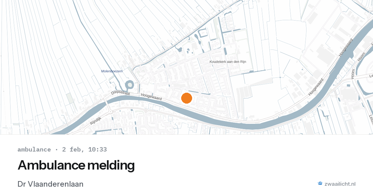 Ambulance melding — 2 feb 2026