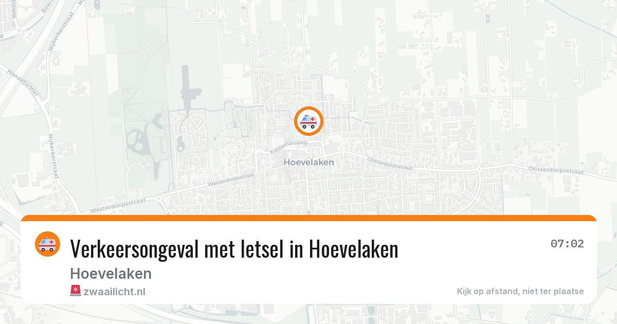 Verkeersongeval met letsel in Hoevelaken — 9 apr 2026