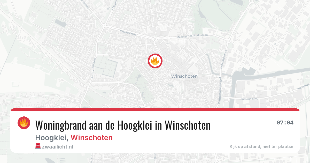 Woningbrand aan de Hoogklei in Winschoten — 14 jun 2026