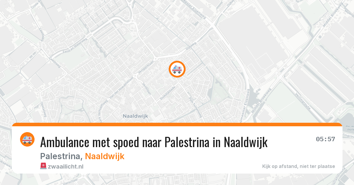 Ambulance met spoed naar Palestrina in Naaldwijk — 20 jul 2026
