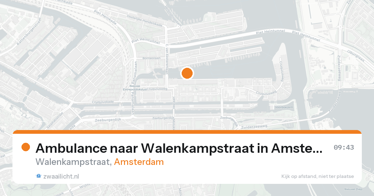 Ambulance naar Walenkampstraat in Amsterdam — 24 mei 2026