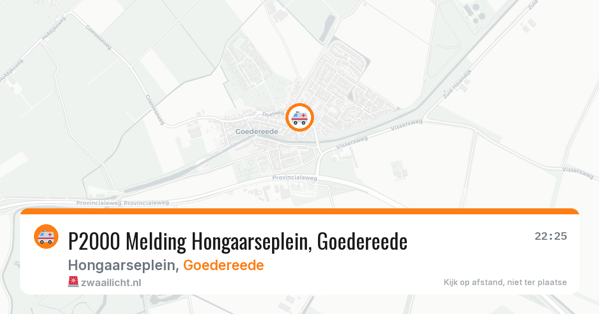 P2000 Melding Hongaarseplein, Goedereede — 29 jun 2026