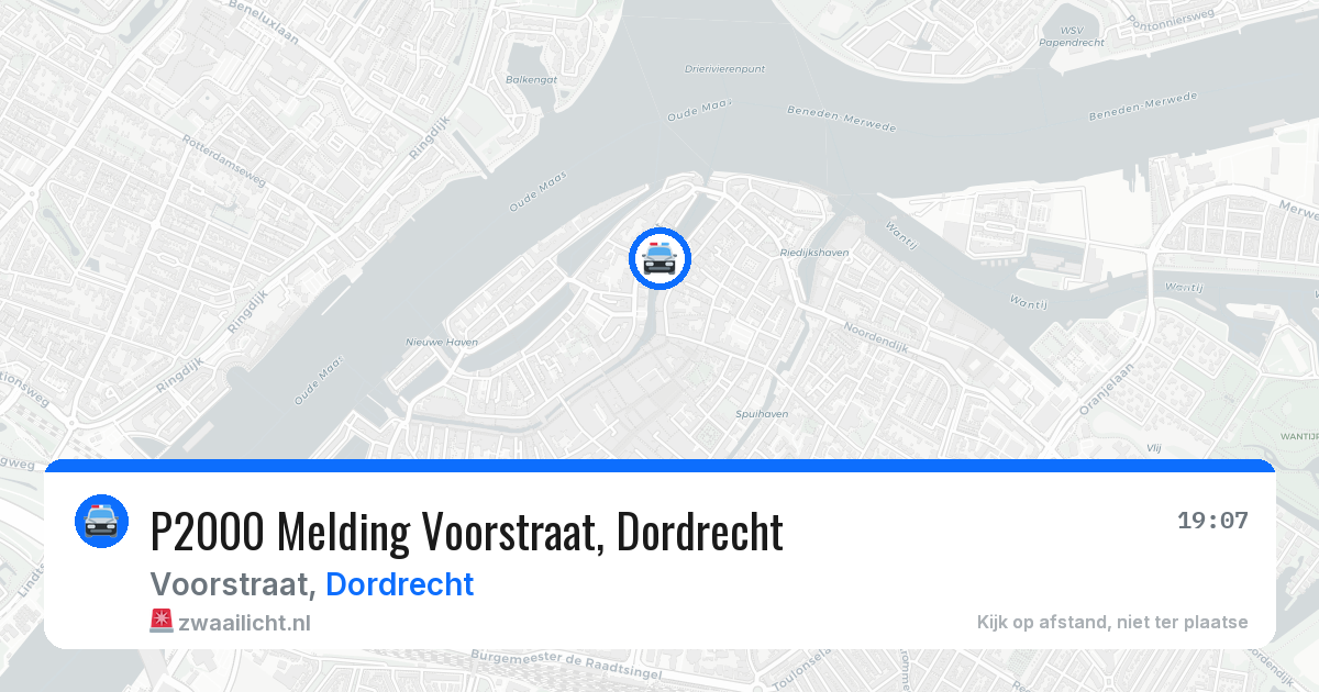P2000 Melding Voorstraat, Dordrecht — 5 aug 2026