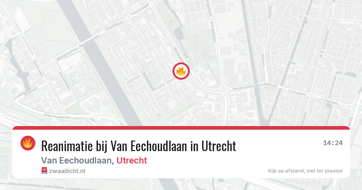 Reanimatie bij Van Eechoudlaan in Utrecht — 23 jun 2026