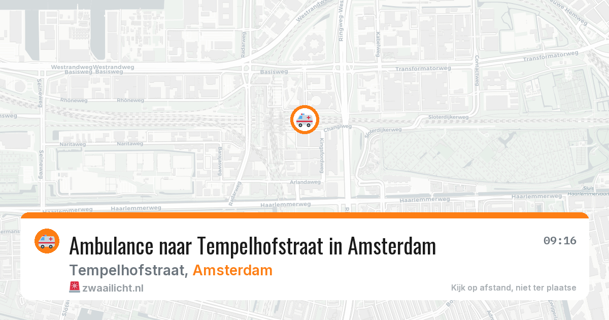 Ambulance naar Tempelhofstraat in Amsterdam — 4 aug 2026