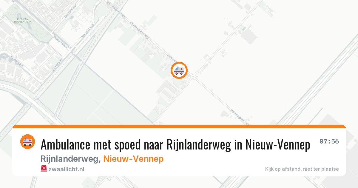 Ambulance met spoed naar Rijnlanderweg in Nieuw-Vennep — 21 apr 2026