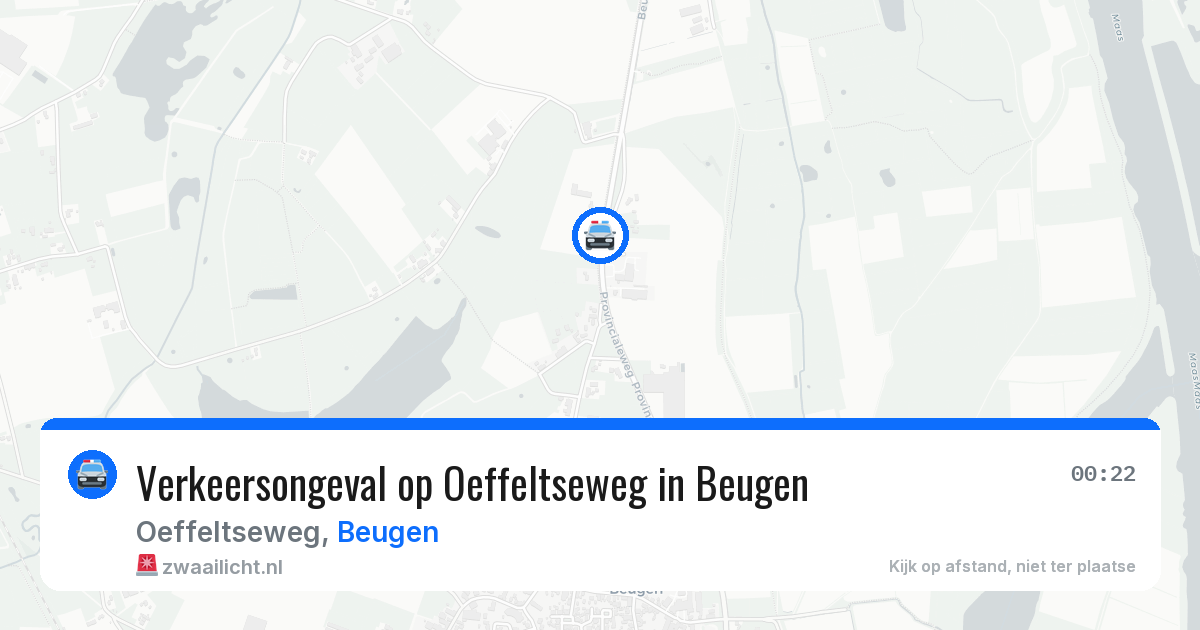 Verkeersongeval op Oeffeltseweg in Beugen — 3 jul 2026