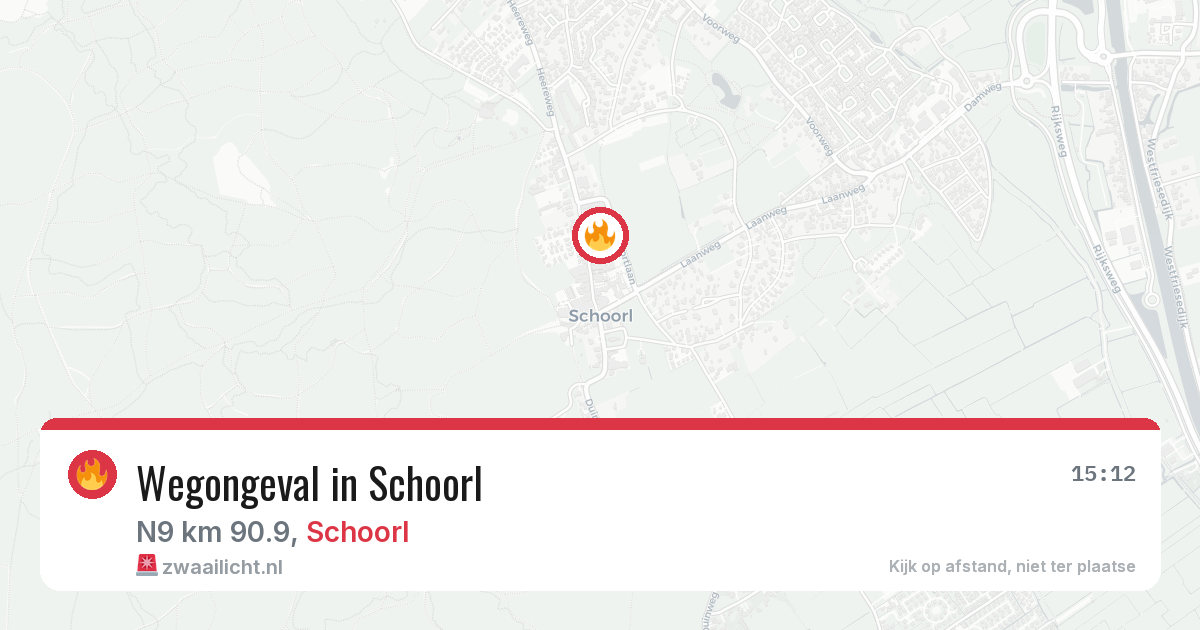 Wegongeval in Schoorl — 5 jul 2026