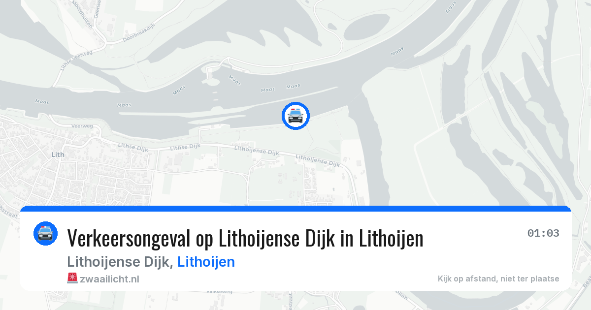Verkeersongeval op Lithoijense Dijk in Lithoijen — 31 jan 2026