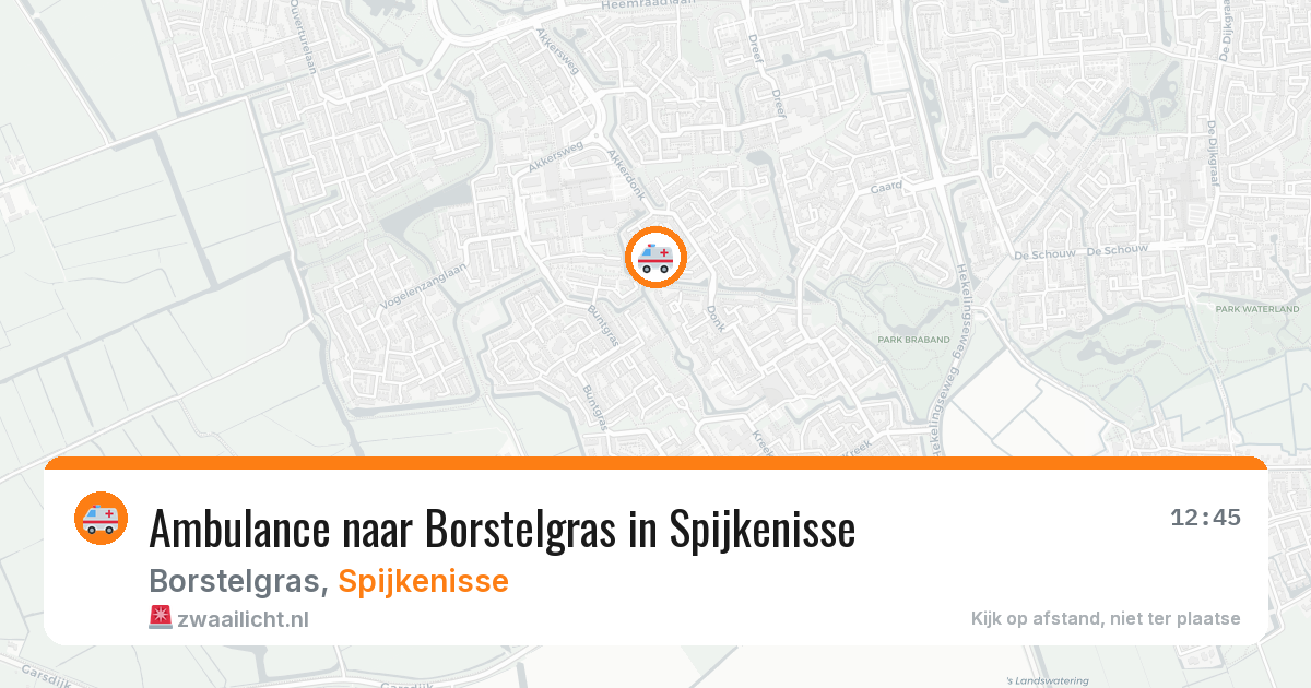 Ambulance naar Borstelgras in Spijkenisse — 12 aug 2026