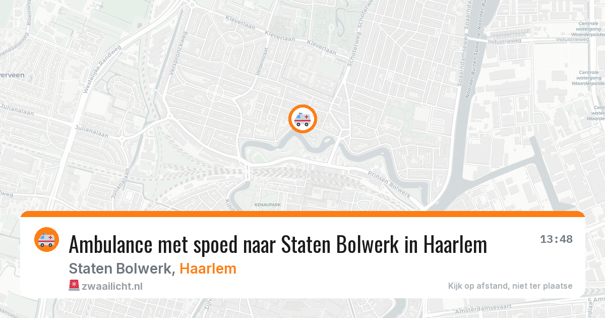 Ambulance met spoed naar Staten Bolwerk in Haarlem — 16 jun 2026