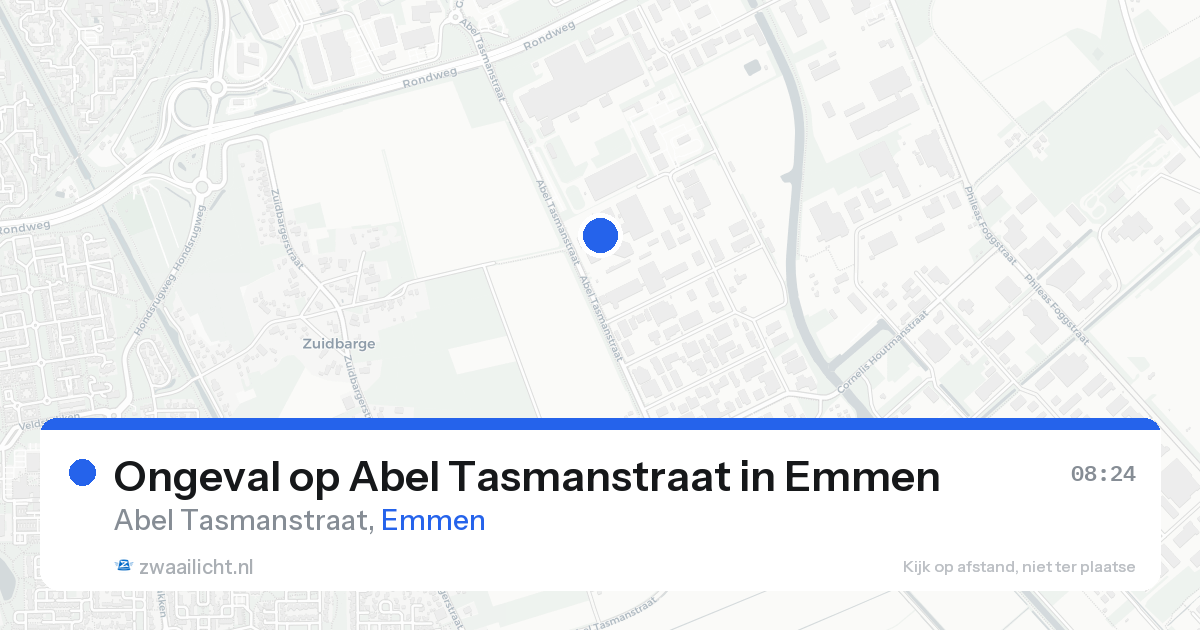 Ongeval op Abel Tasmanstraat in Emmen — 17 aug 2026