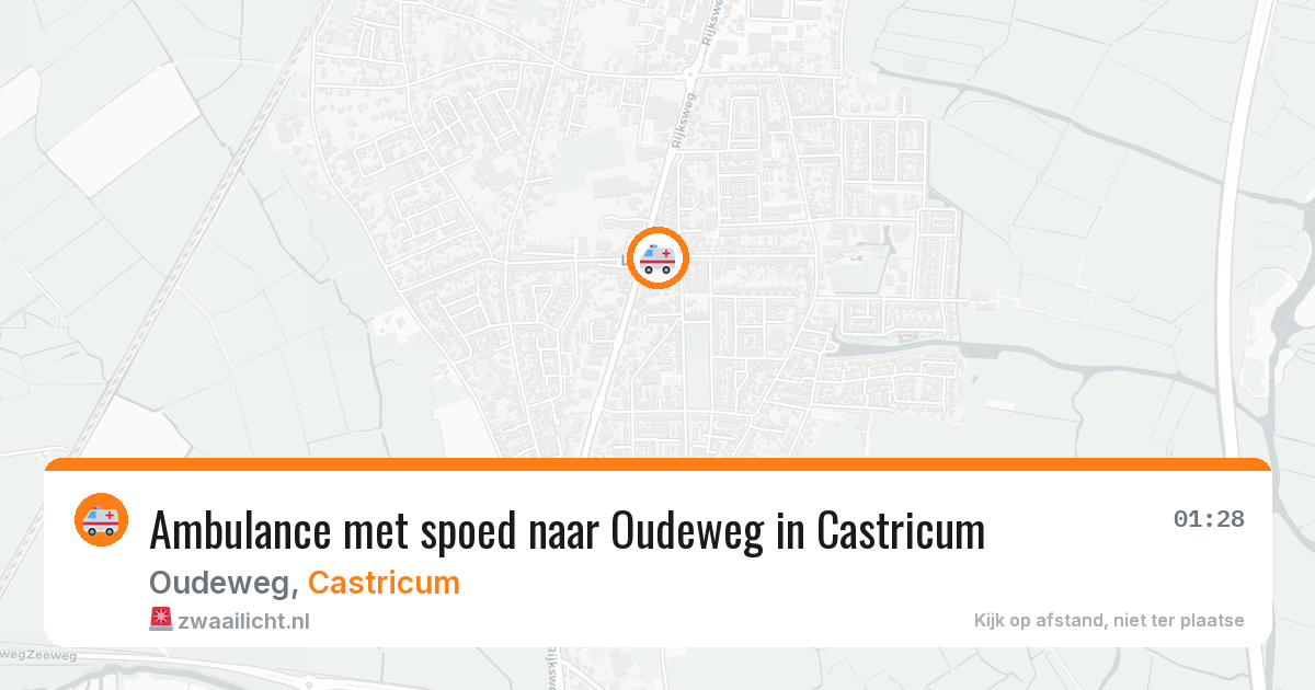 Ambulance met spoed naar Oudeweg in Castricum — 30 jun 2026
