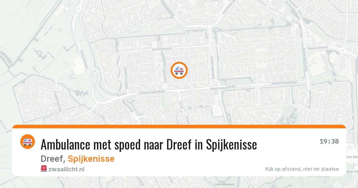 Ambulance met spoed naar Dreef in Spijkenisse — 18 jun 2026