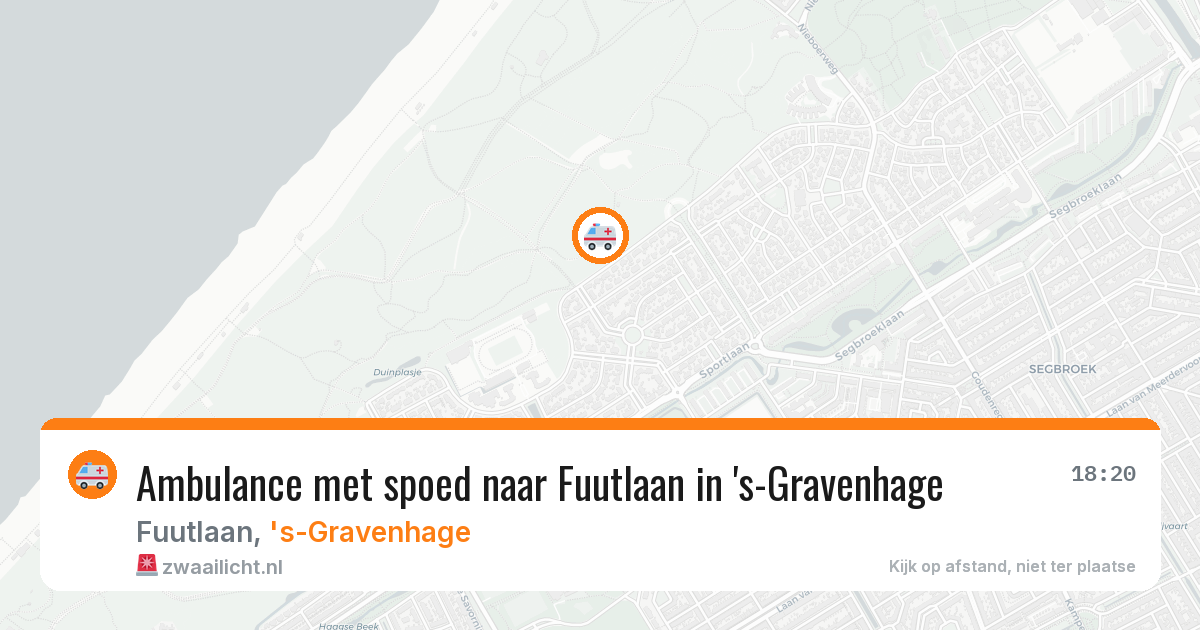 Ambulance met spoed naar Fuutlaan in 's-Gravenhage — 30 jul 2026