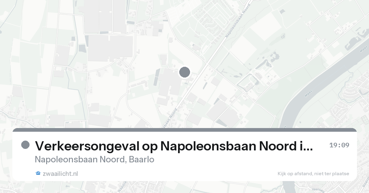Verkeersongeval op Napoleonsbaan Noord in Baarlo — 24 aug 2026