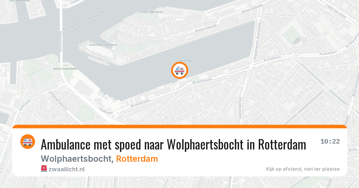Ambulance met spoed naar Wolphaertsbocht in Rotterdam — 6 jul 2026