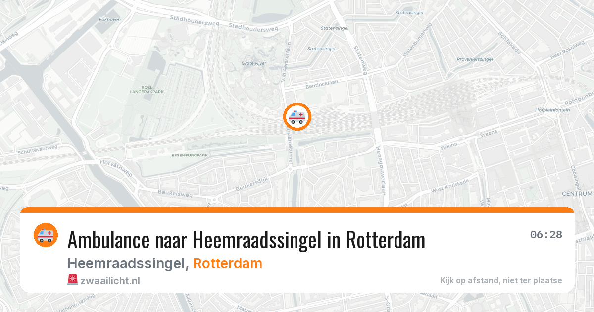 Ambulance naar Heemraadssingel in Rotterdam — 29 jan 2026