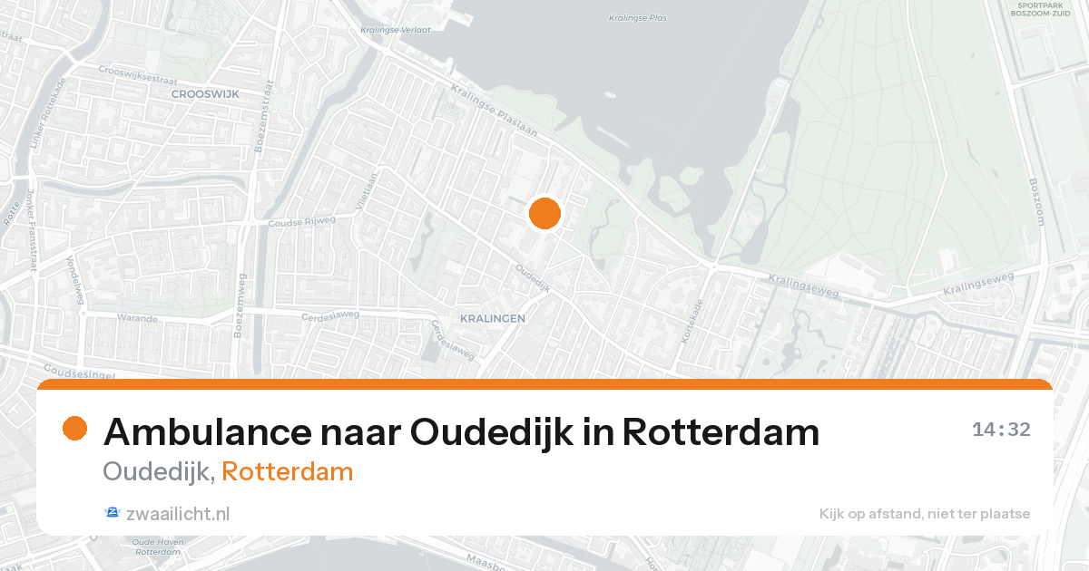 Ambulance naar Oudedijk in Rotterdam — 10 jul 2026