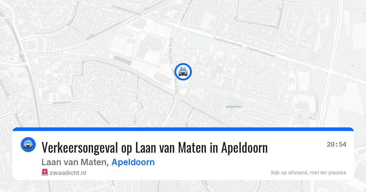 Verkeersongeval op Laan van Maten in Apeldoorn — 13 mei 2026
