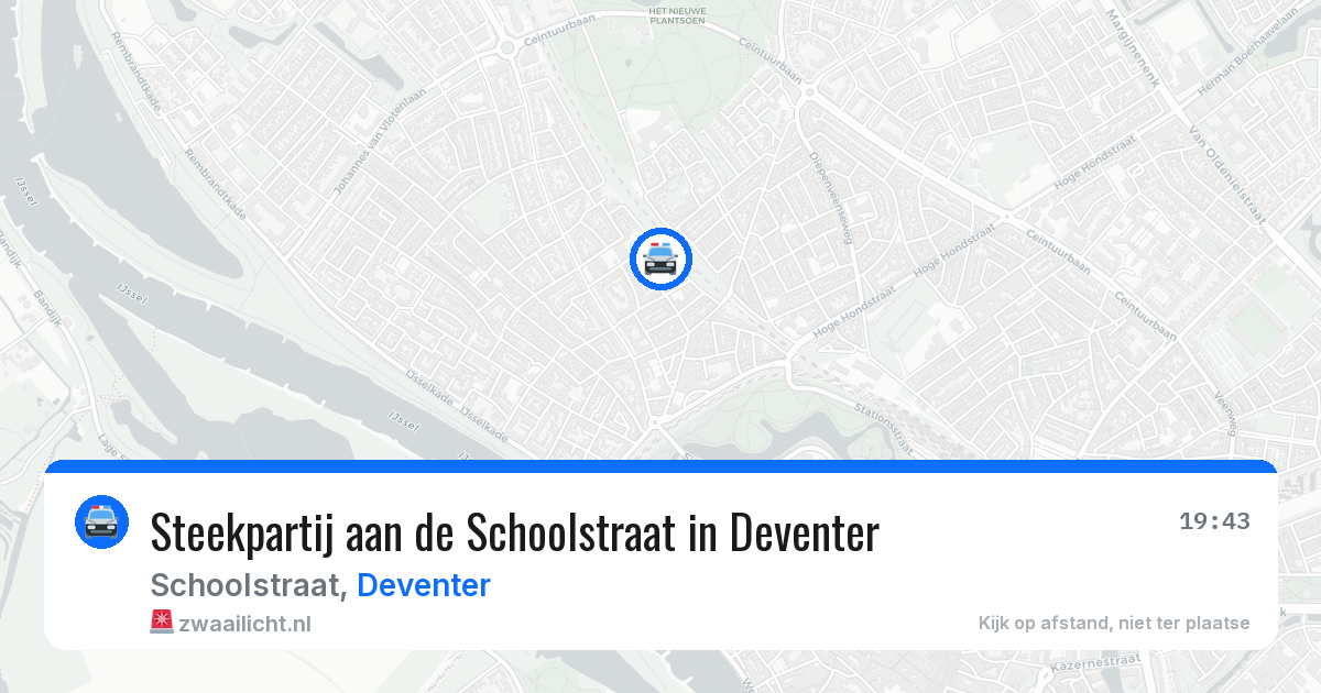 Steekpartij aan de Schoolstraat in Deventer — 12 aug 2026