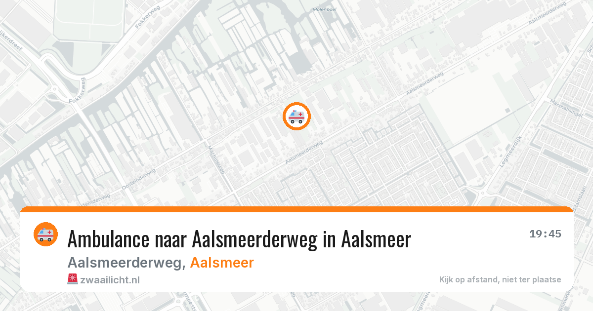 Ambulance naar Aalsmeerderweg in Aalsmeer — 12 aug 2026