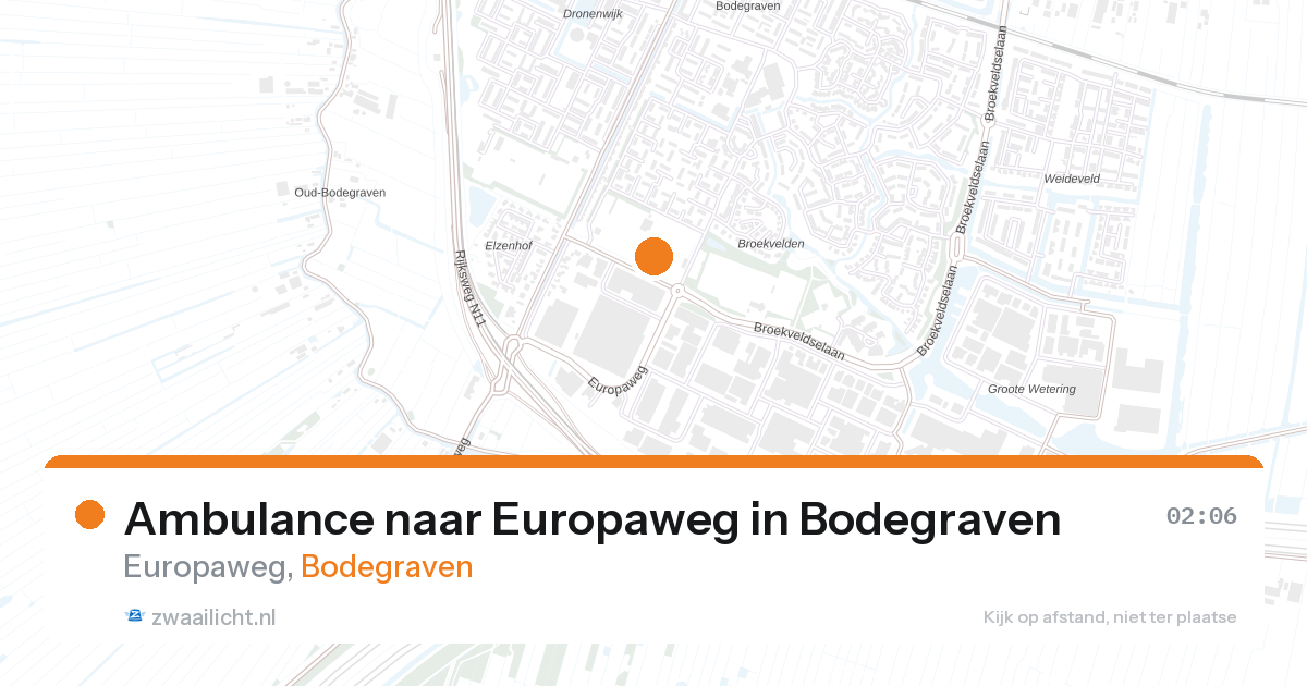 Ambulance naar Europaweg in Bodegraven — 31 mrt 2026