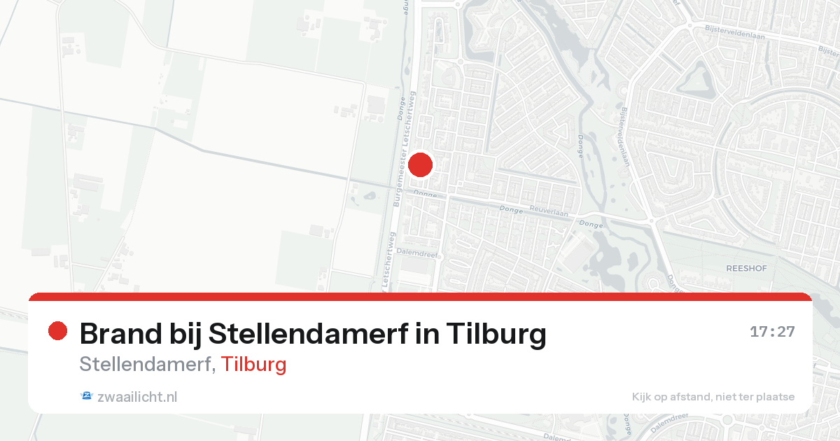 Brand bij Stellendamerf in Tilburg — 24 aug 2026