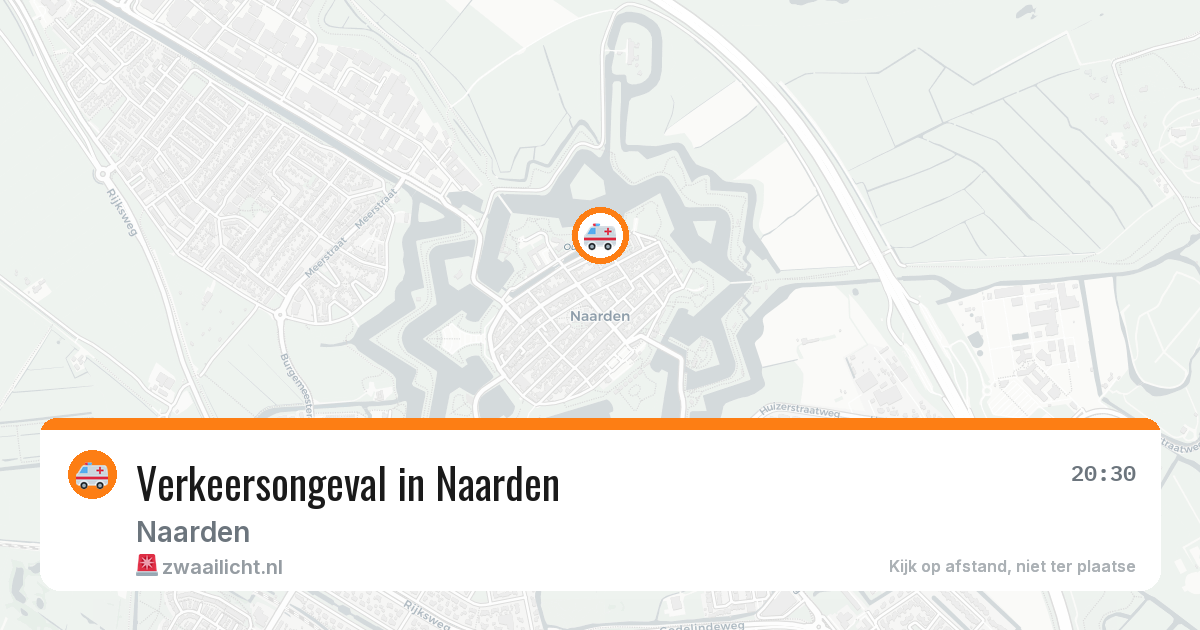 Verkeersongeval in Naarden — 13 jun 2026