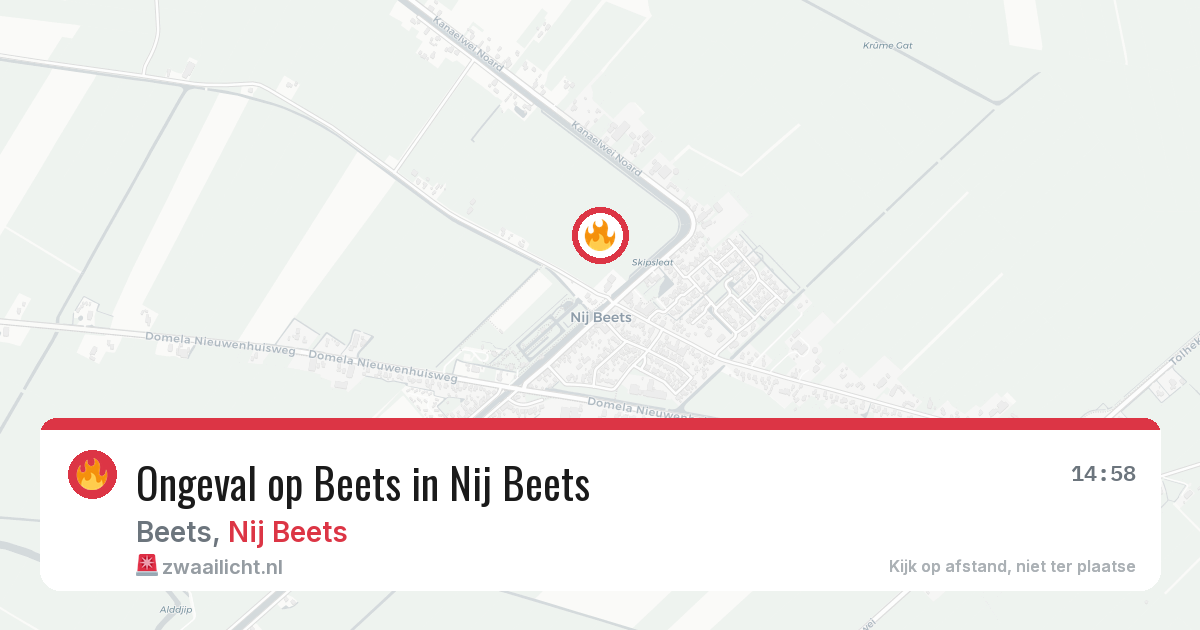 Ongeval op Beets in Nij Beets — 21 mei 2026