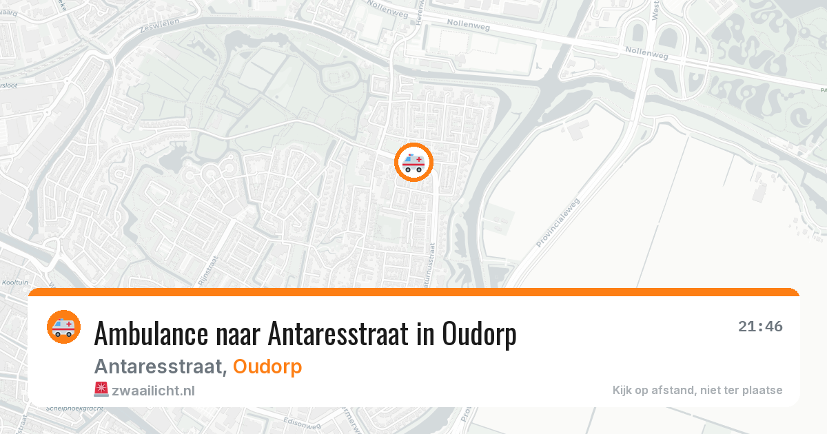 Ambulance naar Antaresstraat in Oudorp — 5 apr 2026