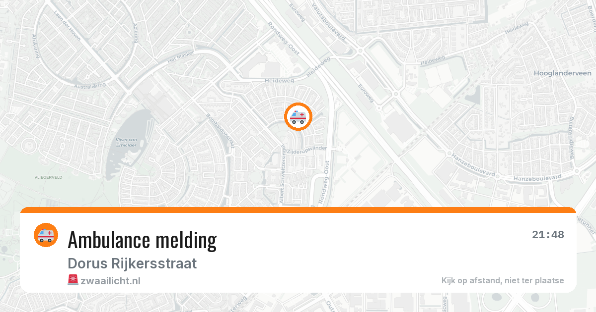 Ambulance melding — 11 mei 2026