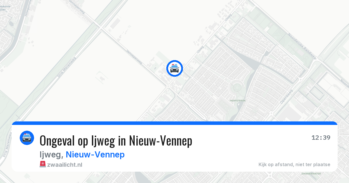 Ongeval op Ijweg in Nieuw-Vennep — 19 mei 2026