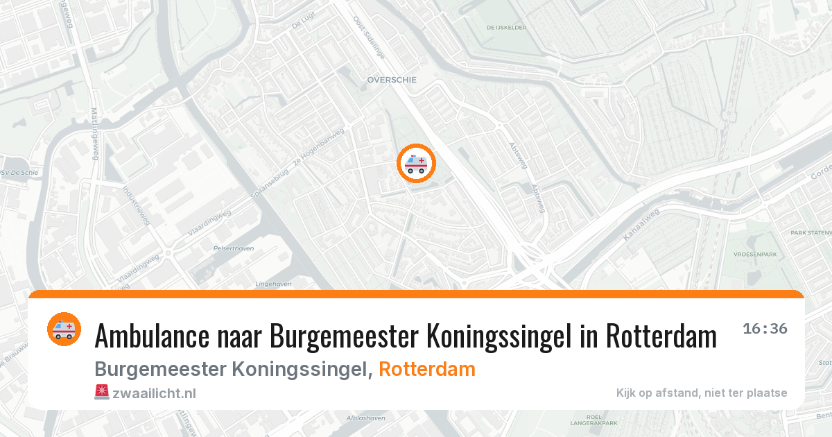 Ambulance naar Burgemeester Koningssingel in Rotterdam — 5 jul 2026