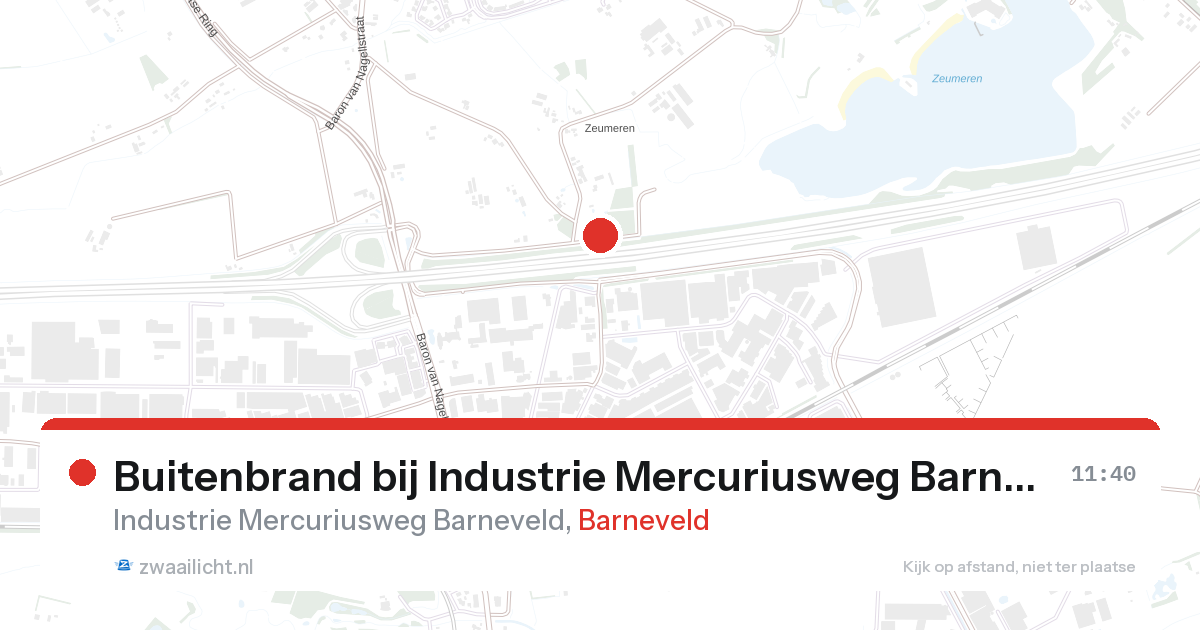 Buitenbrand bij Industrie Mercuriusweg Barneveld in Barneveld — 23 apr 2026