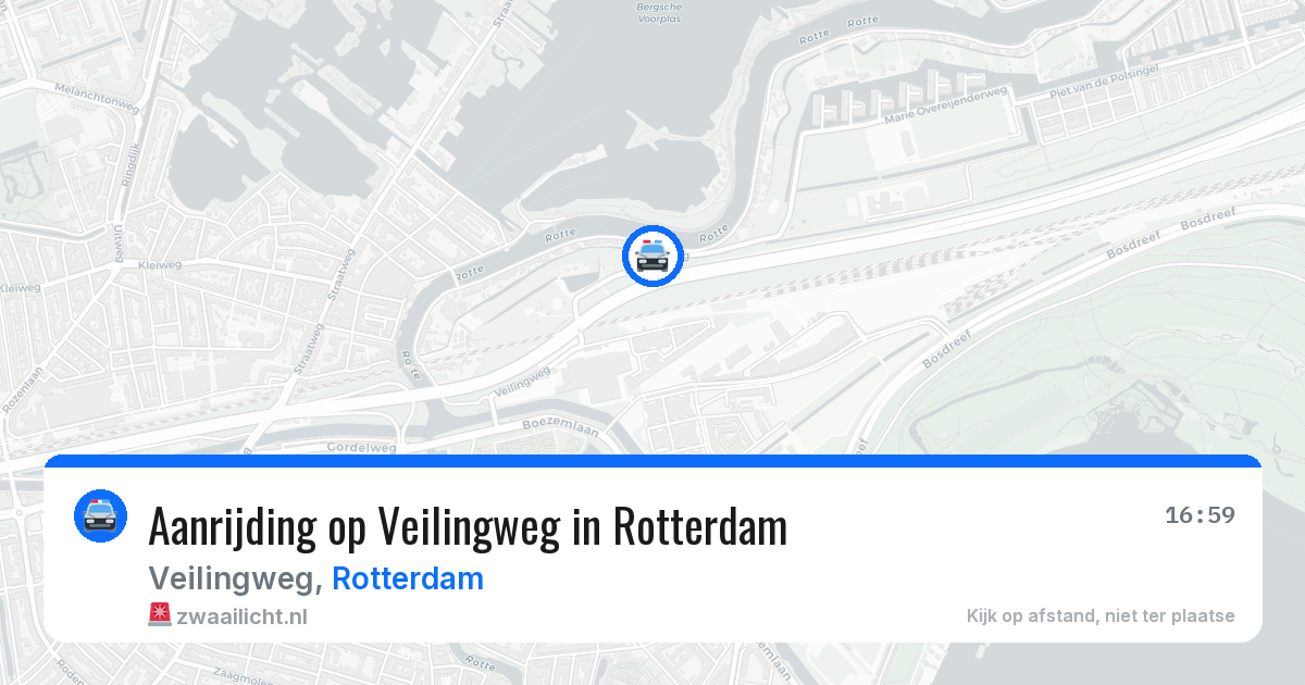 Aanrijding op Veilingweg in Rotterdam — 20 mei 2026